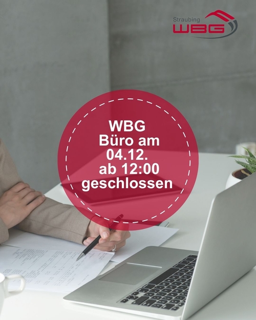 WBG-Büro geschlossen